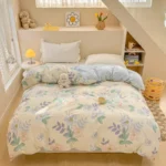 Serene Pastoral Cotton Duvet Cover - Luxurious 500 TC Comfort - Image 3