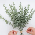 Elegant Silk Eucalyptus Branch for Home & Wedding Decor