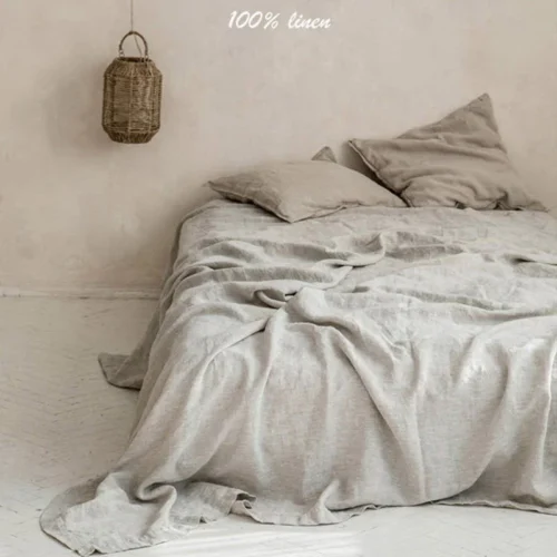 Luxe Washed Linen Sheet Set - Eco-Friendly French Flax Bedding