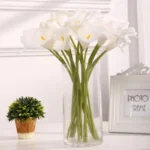 5/10Pcs Real Touch Calla Lily Artificial Flowers White Wedding Bouquet Bridal Shower Party Home Flower Decoration Fake Flower - Image 2