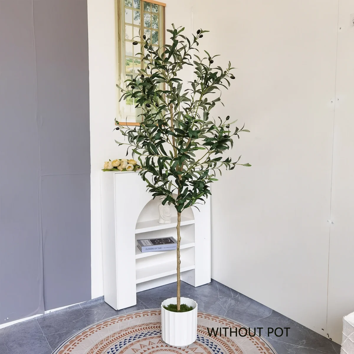 120-180Cm Artificial Olive Tree Branch Without Pot Modern Minimalist Fake Plant For Home Garden Living Room Balcony Shops Decor - Image 5