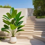 24 Leaves Extra Large Realistic Artificial Palm Plant - High-End Tropical Floor Decor for Indoor/Outdoor Use Plastic Wedding - Image 2