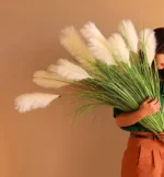 1PCS Reed grass simulation flower living room decoration, dog tail grass landing, green plants creating scenery, fake flowers - Image 2