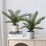 Artificial Potted Plant Greenery Fern Leaves Flowers Office Home Desktop Decoration Indoor Decoration Landscaping Restaurant - Image 2