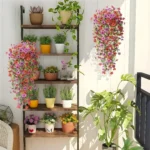 2pcs/pack Artificial Flowers Simulated Plants Morning Glory Vines with Eucalyptus Leaves, for Home Outdoor Wedding Decoration - Image 5
