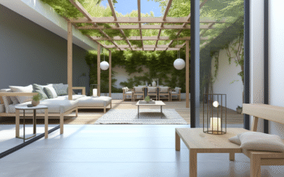 Scandinavian room with soft neutral color palette