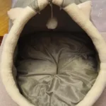Cozy Cartoon Cat Bed: Removable, Washable, & Foldable Delight photo review