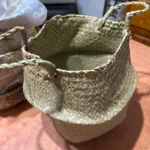 Seaweed Wicker Basket Rattan Hanging Flowerpot Dirty Clothes Storage WF1015 photo review