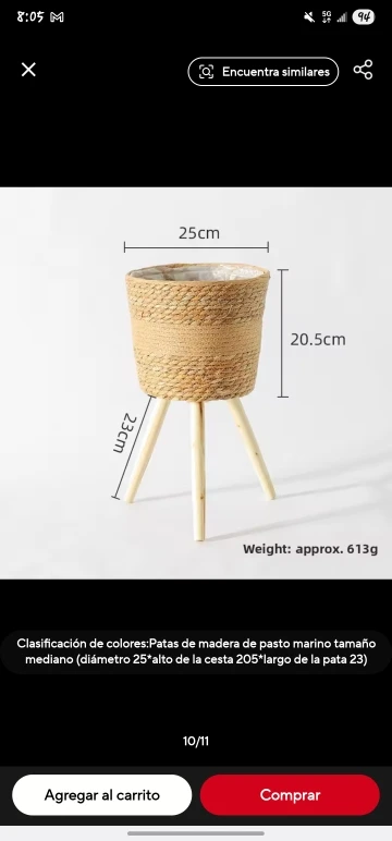 Nordic Sle Living Room Plant Gourd Flower Basket Decorative Wier Flower Pot Balcony Floor Standing Flower Ra Woven Bask... photo review