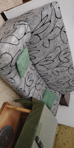 Colorful Knit Sofa Cover with Skirt for Full Coverage Comfort photo review
