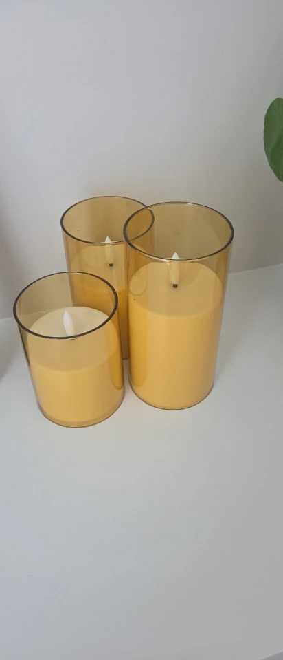 Flameless Remote-Control LED Candle Set for Cozy Events photo review