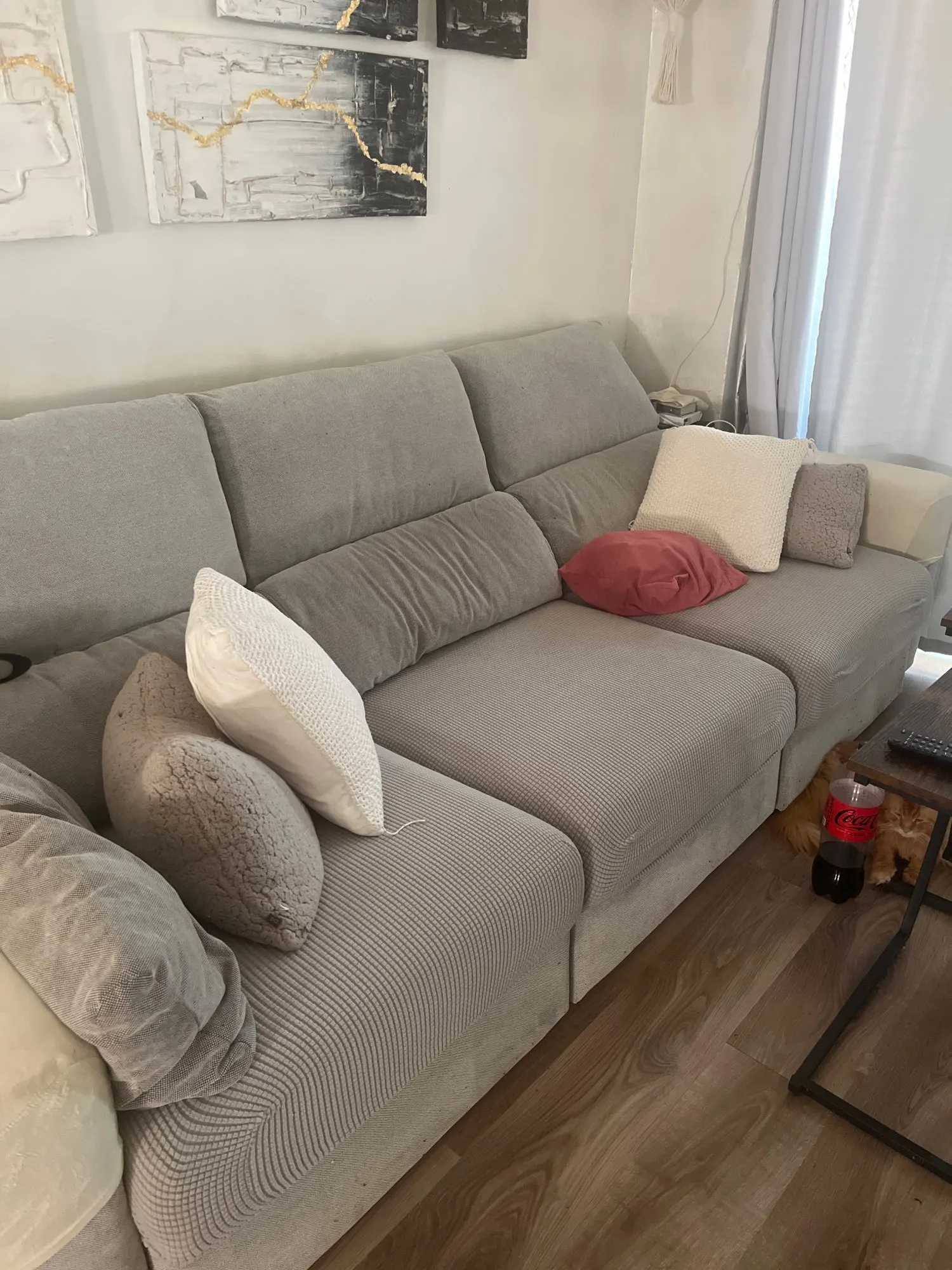 Luxurious Stretch Sofa Cover – Ultimate Living Room Protection photo review