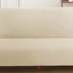 Solid Stretchable Armless Sofa Bed Cover for Easy Revamp photo review