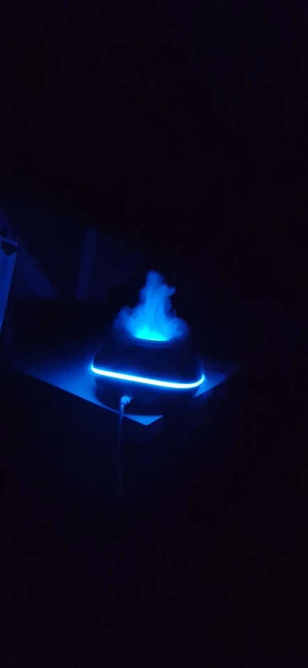 Fire Flame Wood Grain Aroma Diffuser - Soothing Mist & Style photo review
