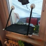 Breathable Cat Hammock with Suction Cups for Sunbathing Bliss photo review