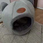 Cozy Cotton Cat Cave: Ultimate Winter Pet Bed Retreat photo review