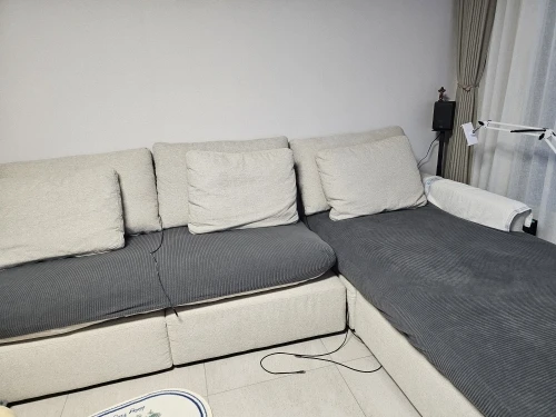 Elegant Jacquard Sofa Seat Cover - Easy-Clean Stripe Design photo review