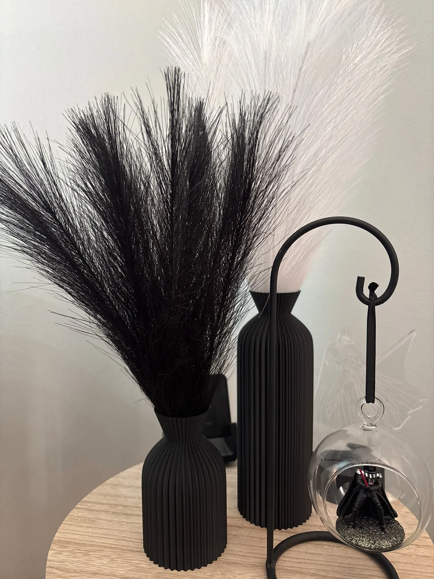 Modern Black Plastic Vase - Chic Boho Decor for Every Room photo review