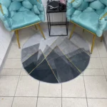 VIKAMA Round Crystal Velvet Rug - Soundproof & Stylish Comfort photo review