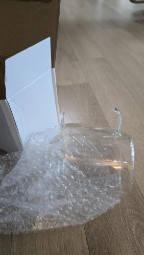 Elegant Double Wall Borosilicate Glass Mug - 350 ml Insulated Delight photo review