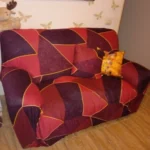 Colorful Knit Sofa Cover with Skirt for Full Coverage Comfort photo review