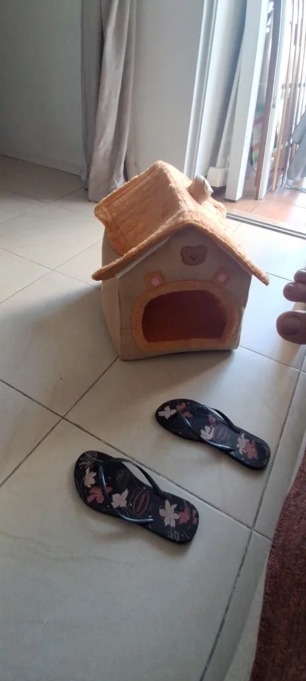 Cozy Foldable Pet House: Washable Cave for Cats & Small Dogs photo review
