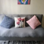 Solid Stretchable Armless Sofa Bed Cover for Easy Revamp photo review