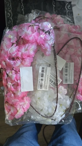 Lifelike Cherry Blossom Silk Flowers for Elegant Home Decor photo review