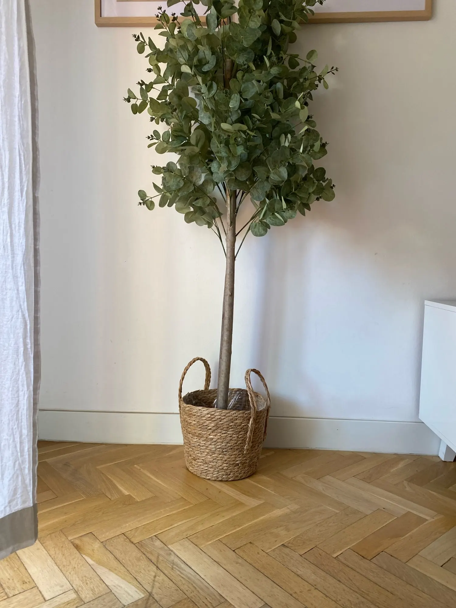 Chic Nordic Handmade Straw Planter Basket for Stylish Storage photo review