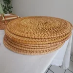 Natural Handwoven Rattan Placemats - Stylish & Heat Resistant photo review