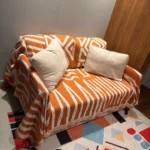 Chic Boho Chenille Sofa Towel with Tassels - Versatile Beach & Picnic Blanket photo review