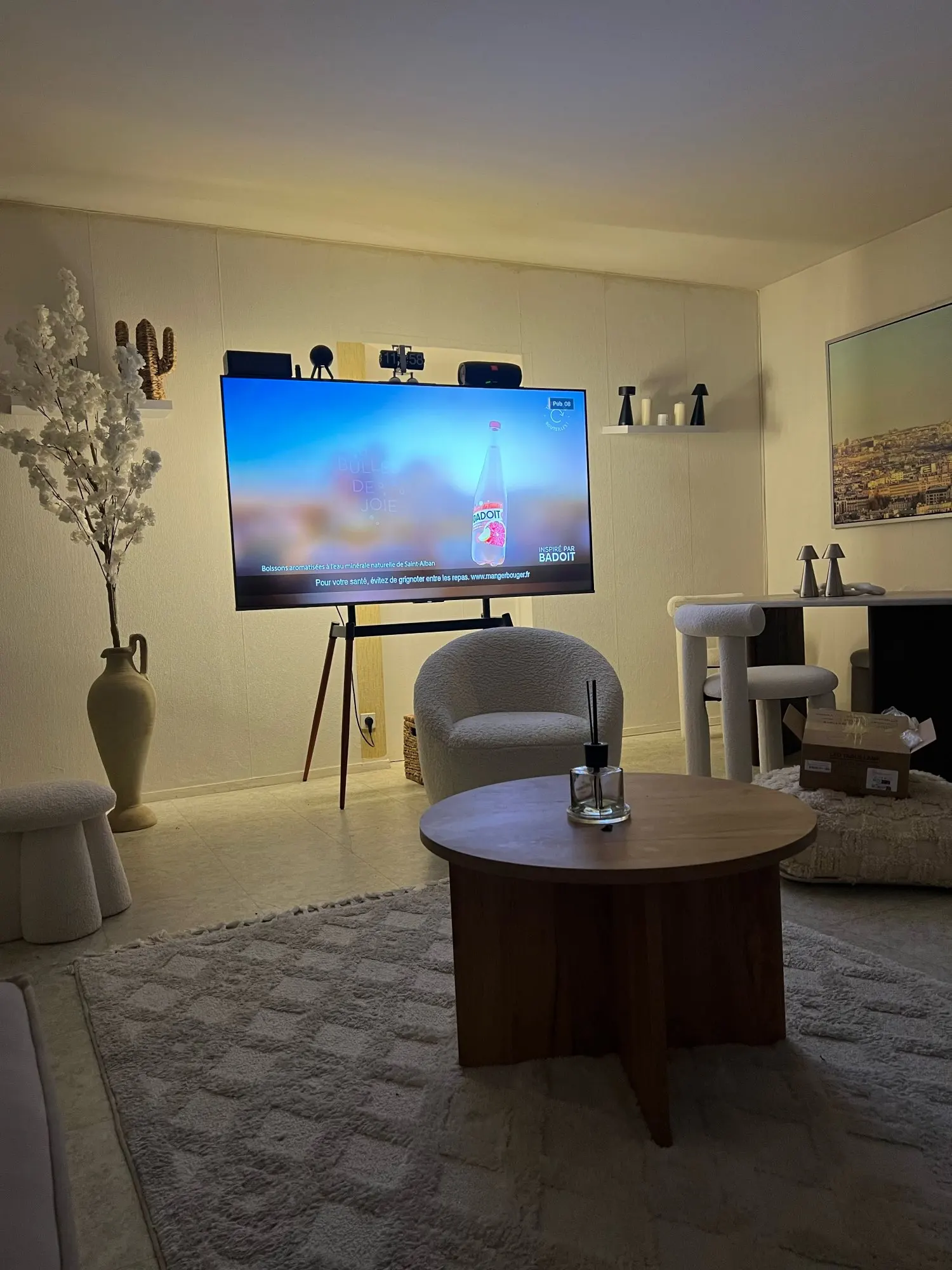 Elegant Artificial White Cherry Tree - No Maintenance Beauty photo review