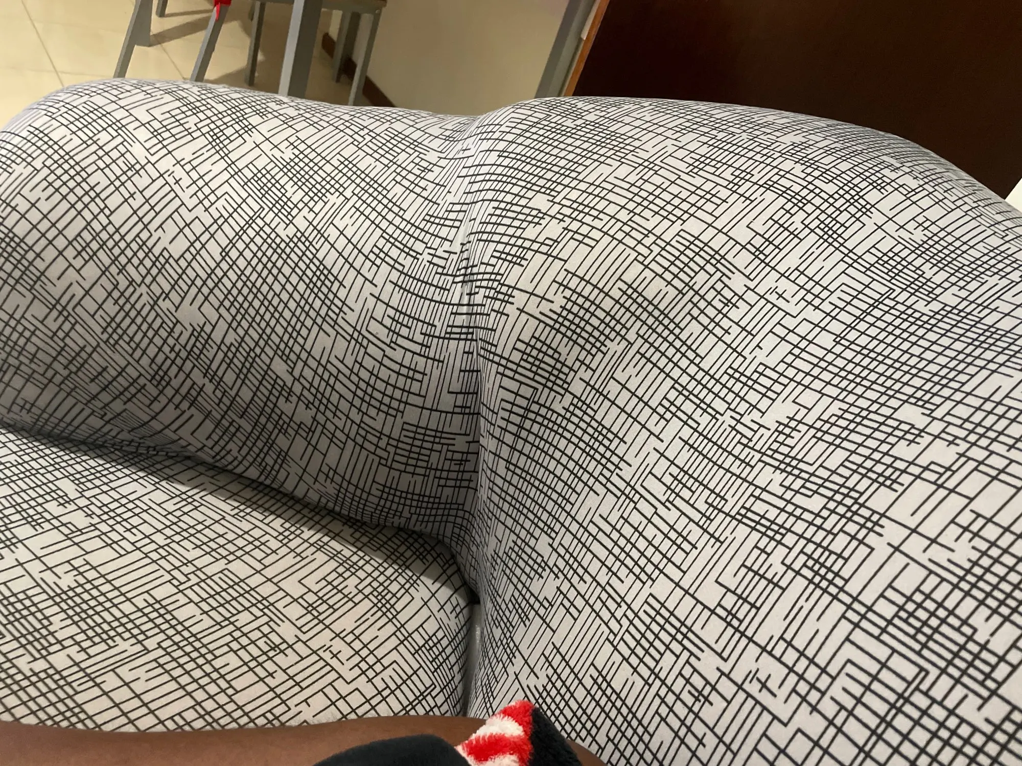Colorful Knit Sofa Cover with Skirt for Full Coverage Comfort photo review