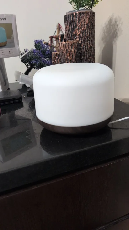 Mini Size Wood Grain Aroma Diffuser Usb Essential Oil Humidifier With Colorful Night Lights Air Humidifier Machine 500ml Home photo review