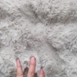 Cozy Round Plush Rabbit Hair Velvet Rug for Kids' Rooms photo review