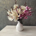 Elegant Magnolia Silk Flower Set - 5 Forks, 20 Heads for Home Decor photo review
