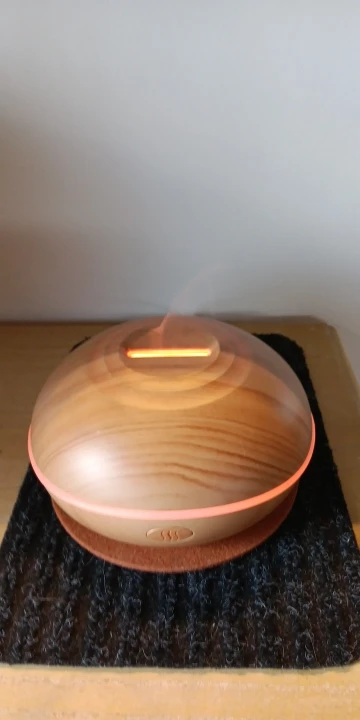 Fire Flame Wood Grain Aroma Diffuser - Soothing Mist & Style photo review