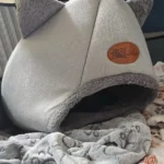 Cozy Cotton Cat Cave: Ultimate Winter Pet Bed Retreat photo review