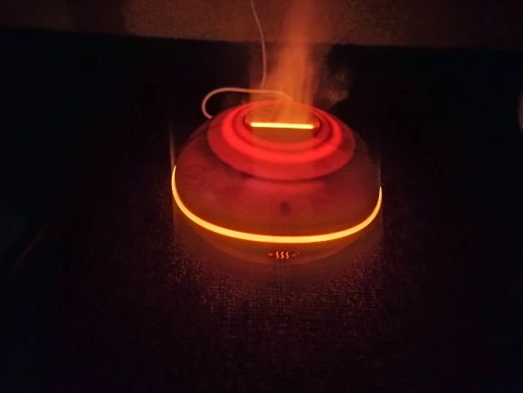 Fire Flame Wood Grain Aroma Diffuser - Soothing Mist & Style photo review