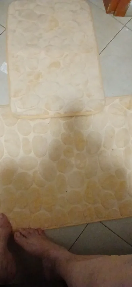 Luxurious Cobblestone Non-Slip Memory Foam Bath Mat photo review