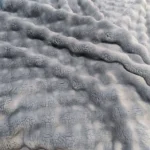 Plush White Striped Faux Rabbit Fur Throw Blanket for Cozy Comfort photo review