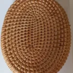 Handwoven Rattan Storage Basket with Lid - Stylish Home Organizer photo review