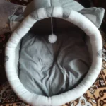 Cozy Cotton Cat Cave: Warm Pet Bed for Cats & Small Dogs photo review