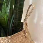 Seaweed Wicker Basket Rattan Hanging Flowerpot Dirty Clothes Storage WF1015 photo review