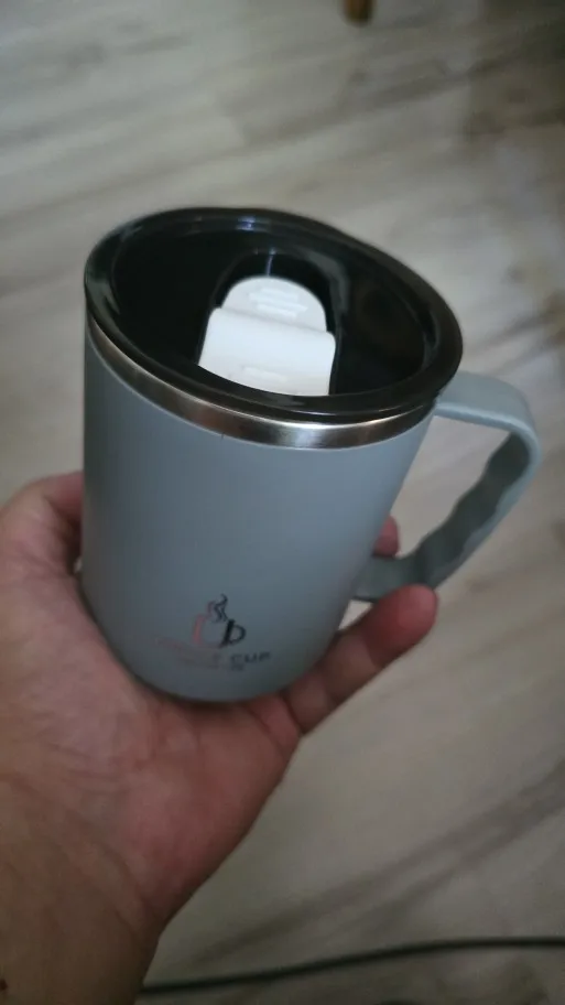 Stylish 500 ml Insulated Stainless Steel Coffee Mug with Handle photo review