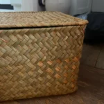 Handmade Seagrass Woven Storage Box Seaweed Storage Finishing Basket with Lid Sundry Bath Cosmetic Towel Container mx01161829 photo review