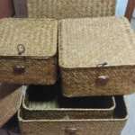 Chic Set of 4 Seagrass Baskets with Lids for Stylish Storage photo review