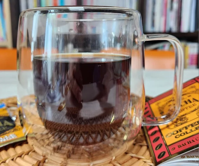 Elegant Double Wall Borosilicate Glass Mug - 350 ml Insulated Delight photo review