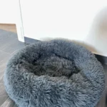 Plush Donut Cat Bed: Cozy, Washable Comfort for Pets photo review