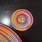Set of 6 Round Placemats and Coasters Braided Woven Place Mats Washable Heat Resistant Table Mats and Coasters for Dining Table photo review